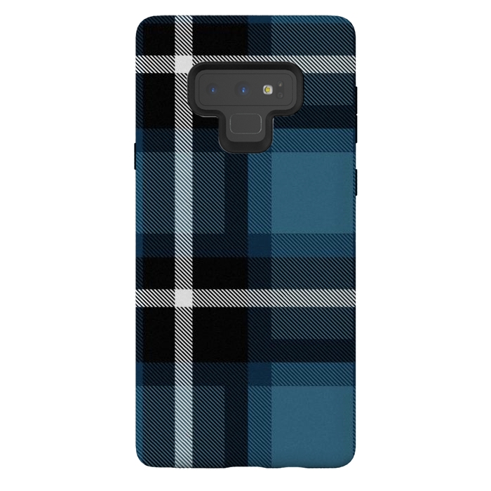 Galaxy Note 9 StrongFit Stone Scottish Plaid by TMSarts