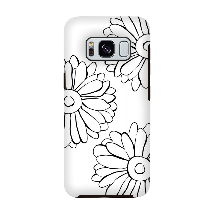 Galaxy S8 StrongFit Boho Flowers by Martina