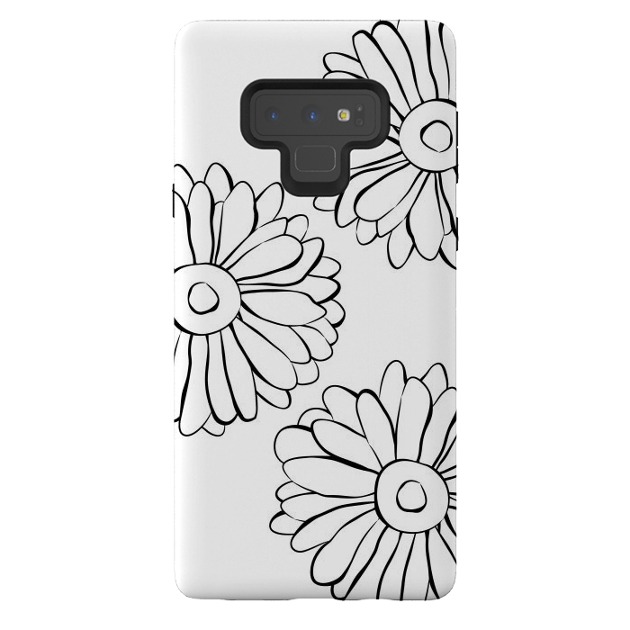 Galaxy Note 9 StrongFit Boho Flowers by Martina