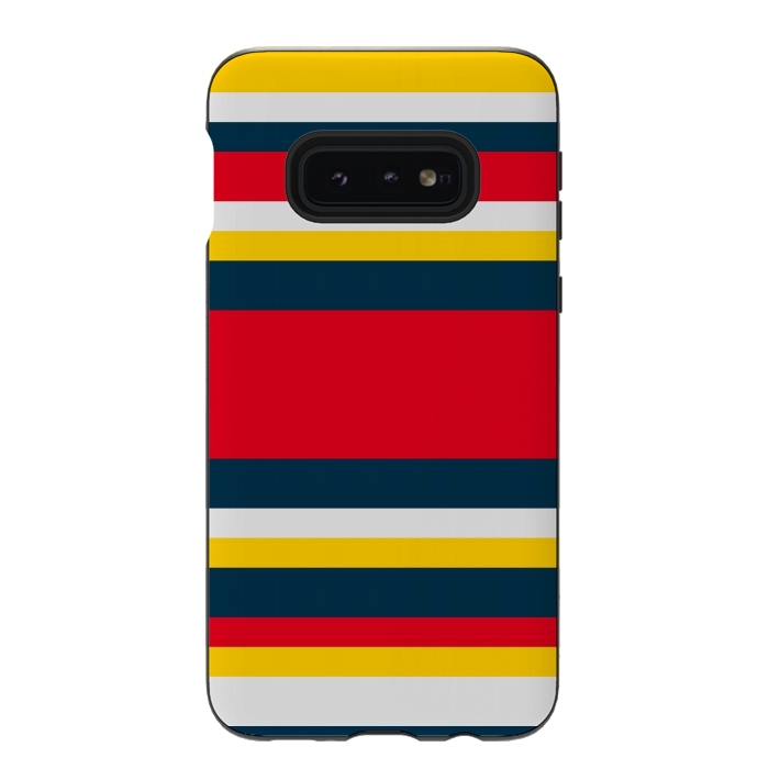 Galaxy S10e StrongFit Colorful Casual Stripes by TMSarts