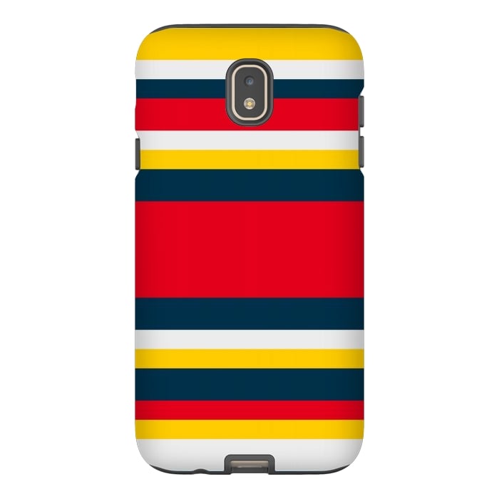 Galaxy J7 StrongFit Colorful Casual Stripes by TMSarts