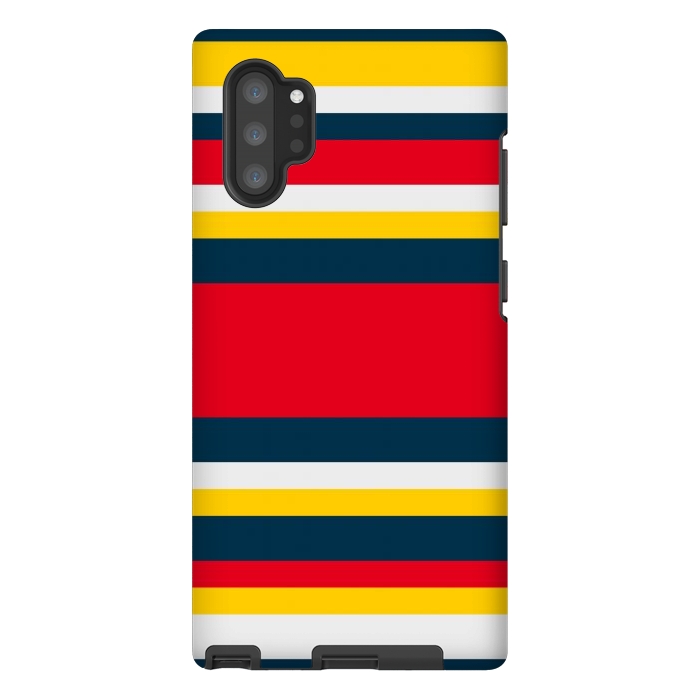 Galaxy Note 10 plus StrongFit Colorful Casual Stripes by TMSarts
