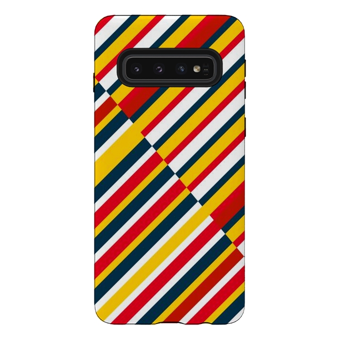 Galaxy S10 StrongFit Bohemian Striped by TMSarts