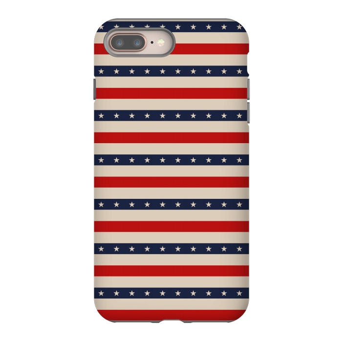 iPhone 7 plus StrongFit Patriotic Pattern by TMSarts