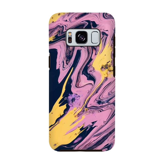 Galaxy S8 StrongFit Pink, Black and Yellow  by Winston