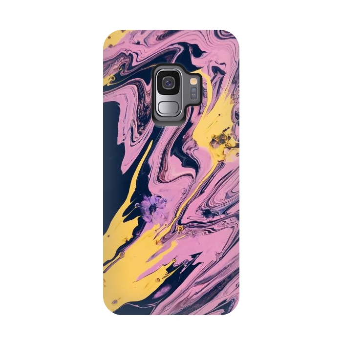 Galaxy S9 StrongFit Pink, Black and Yellow  by Winston