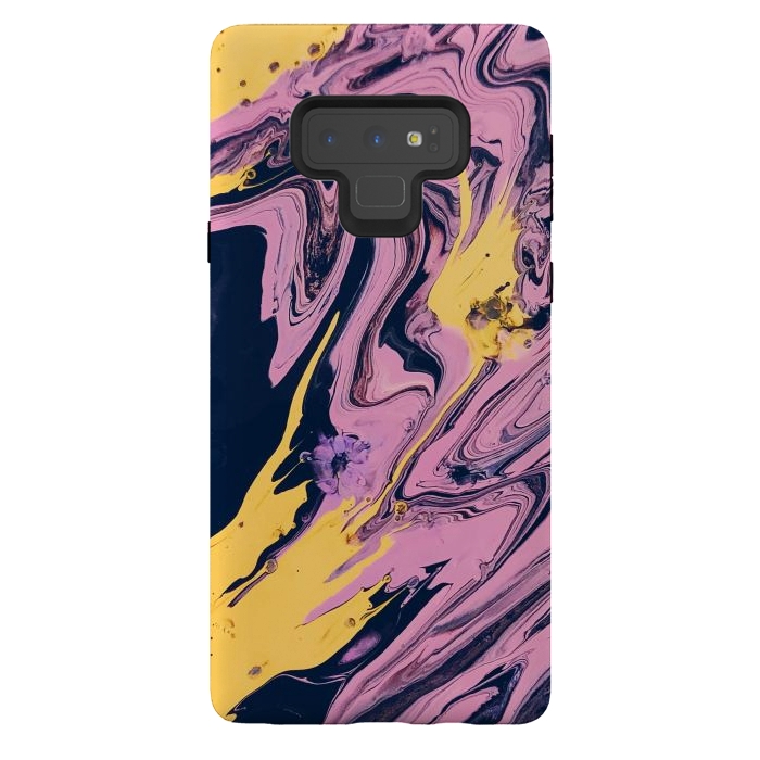 Galaxy Note 9 StrongFit Pink, Black and Yellow  by Winston