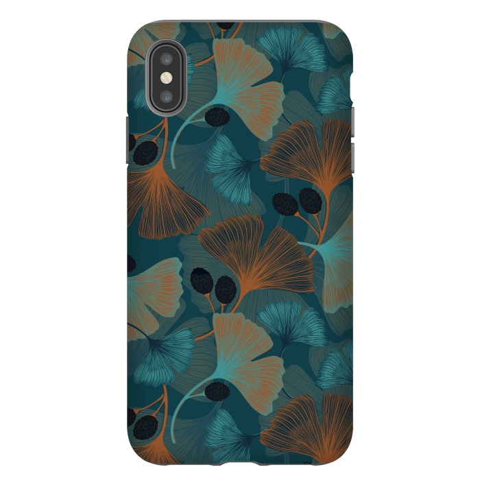iPhone Xs Max StrongFit Winter Ginkgo Leaves by Melissa Pedersen