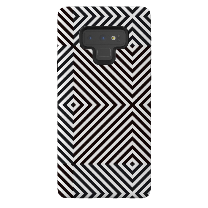 Galaxy Note 9 StrongFit Crossing Diagonal Stripes by TMSarts