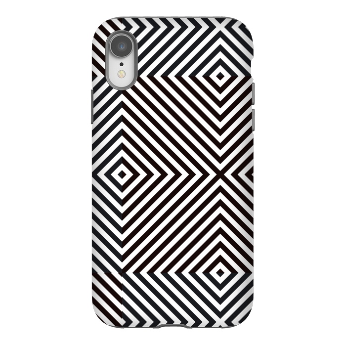 iPhone Xr StrongFit Crossing Diagonal Stripes by TMSarts
