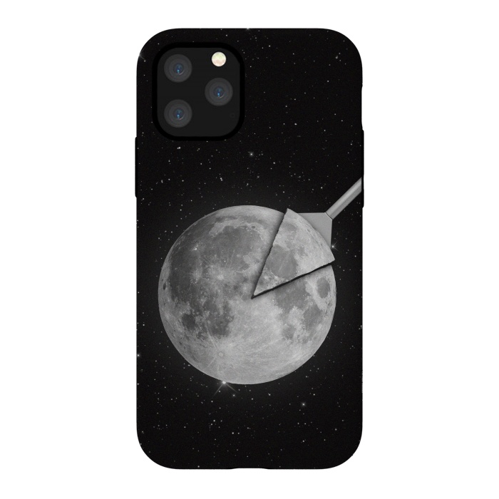 iPhone 11 Pro StrongFit Moon Piece by Sebastian Parra