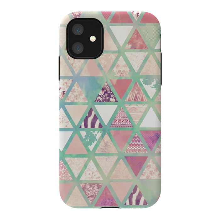 iPhone 11 StrongFit Triangles sc by Girly Trend