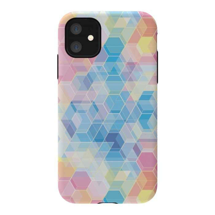 iPhone 11 StrongFit Hexagons by M.O.K.
