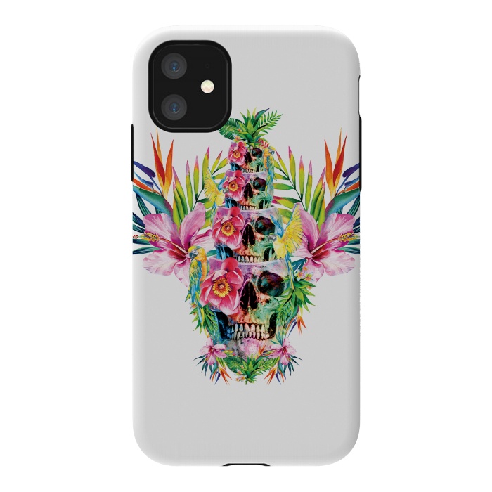 iPhone 11 StrongFit The Skull Tower by Riza Peker