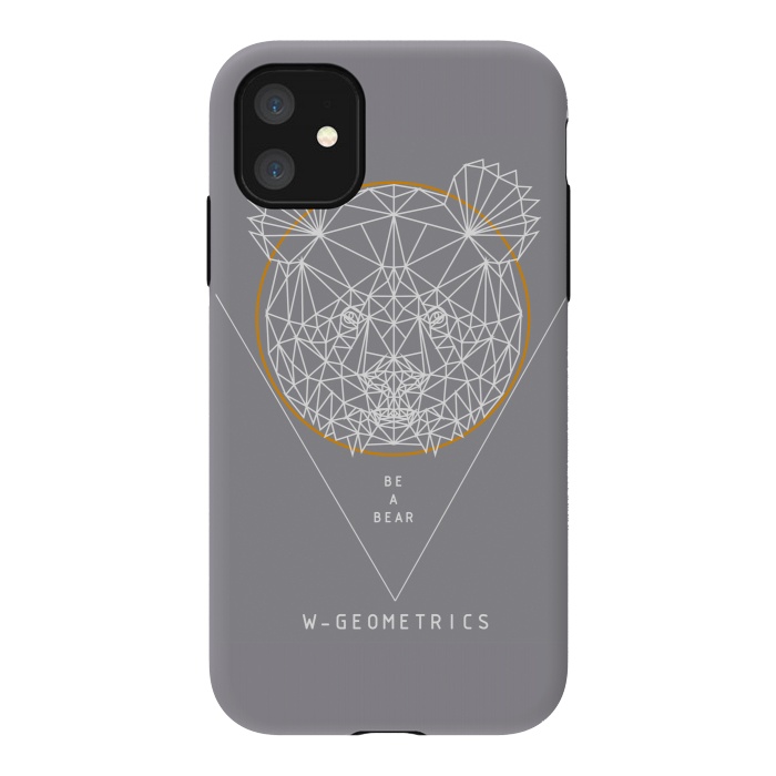 iPhone 11 StrongFit Bear by W-Geometrics