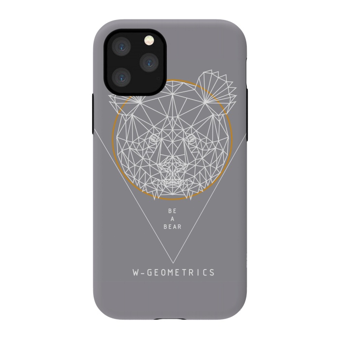 iPhone 11 Pro StrongFit Bear by W-Geometrics
