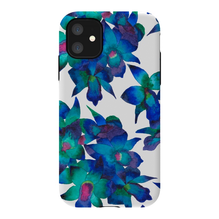 iPhone 11 StrongFit Oceanic Orchid Fascination by Amaya Brydon