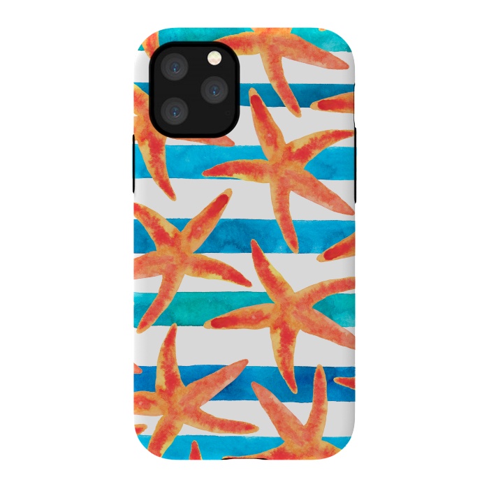 iPhone 11 Pro StrongFit Starfish Tropics by Amaya Brydon