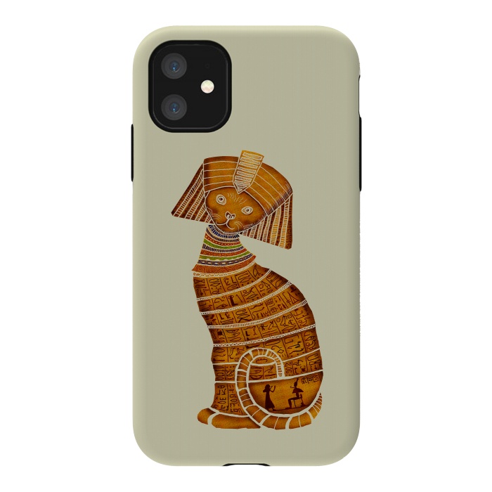 iPhone 11 StrongFit Sphinx Cat by Tummeow