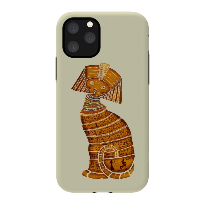 iPhone 11 Pro StrongFit Sphinx Cat by Tummeow
