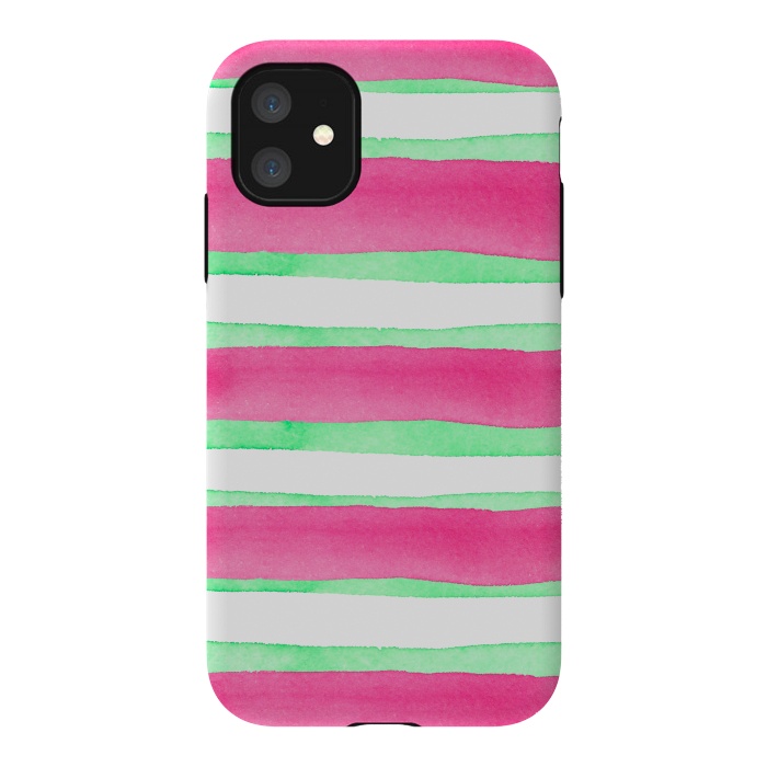 iPhone 11 StrongFit Peppermint Candy by Amaya Brydon
