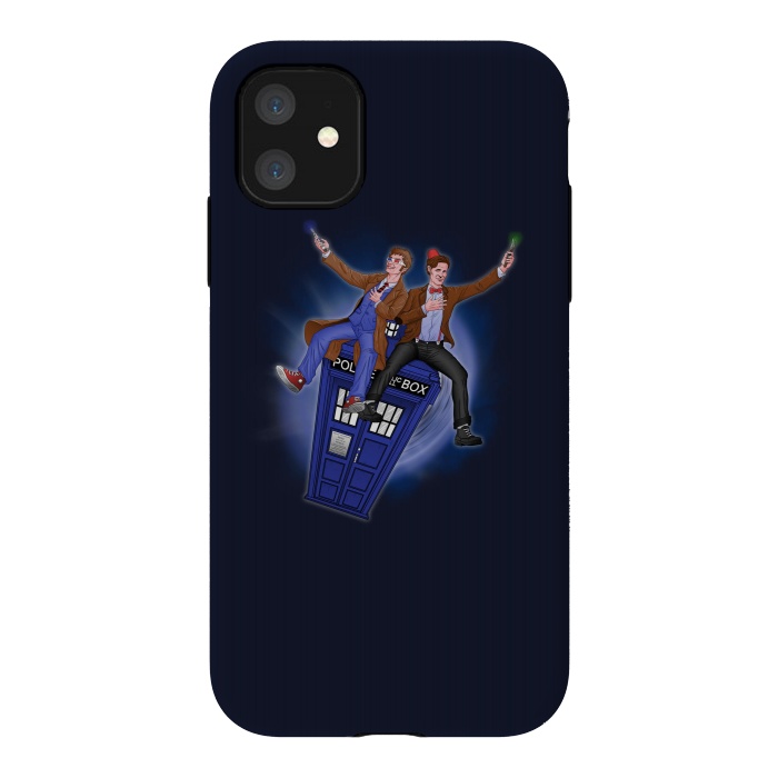 iPhone 11 StrongFit THE DOCTOR'S TIMEY-WIMEY ADVENTURE by SKULLPY
