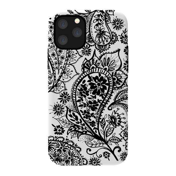 iPhone 11 Pro StrongFit Ink paisley by Laura Grant