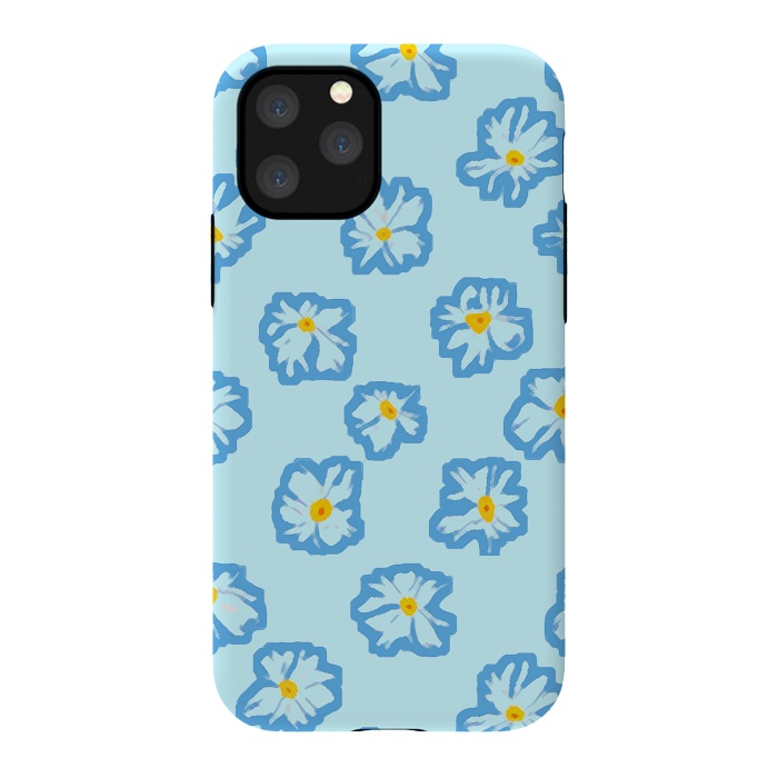 iPhone 11 Pro StrongFit Happy Daysies by Bettie * Blue