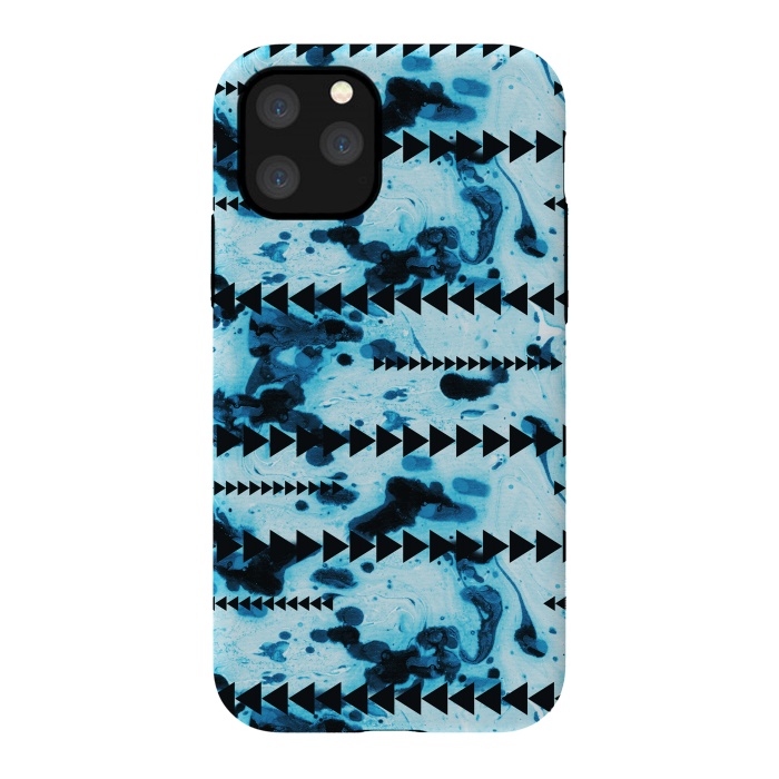 iPhone 11 Pro StrongFit marble stripe by Laura Grant