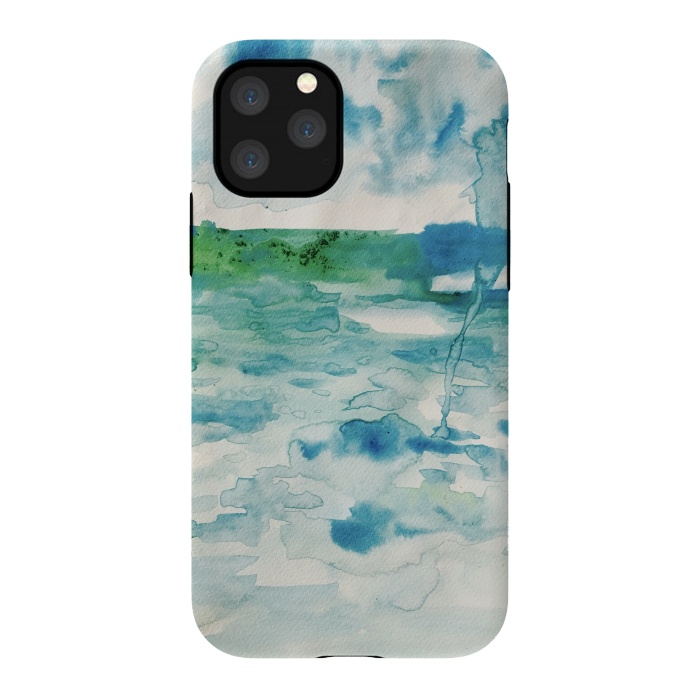 iPhone 11 Pro StrongFit Miami Beach Watercolor #6 by ANoelleJay
