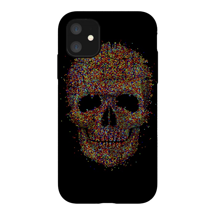 iPhone 11 StrongFit Acid Skull by Sitchko