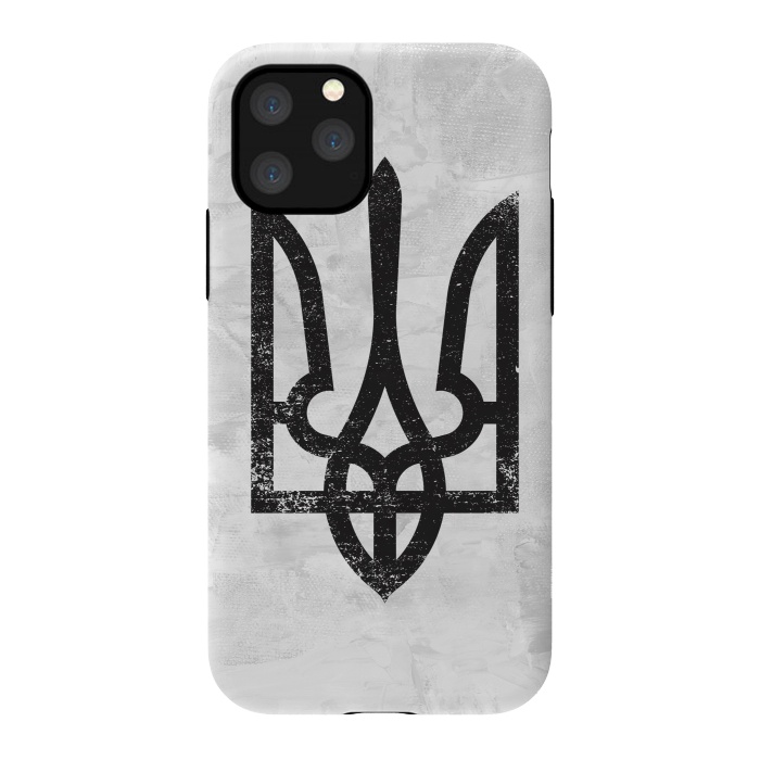 iPhone 11 Pro StrongFit Ukraine White Grunge by Sitchko