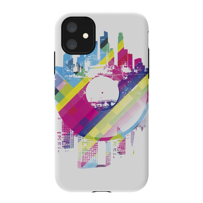 iPhone 11 StrongFit Urban Vinyl Colorful by Sitchko