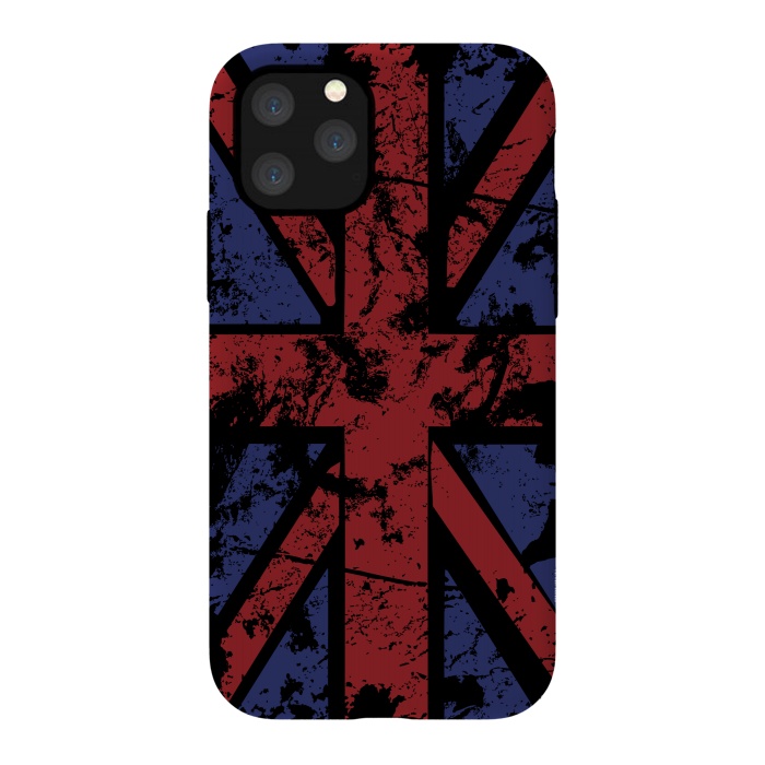 iPhone 11 Pro StrongFit Grunge UK Flag Black by Sitchko