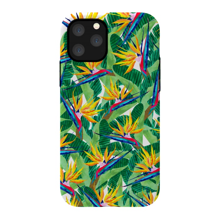 iPhone 11 Pro StrongFit Summer Strelitzia by Amaya Brydon