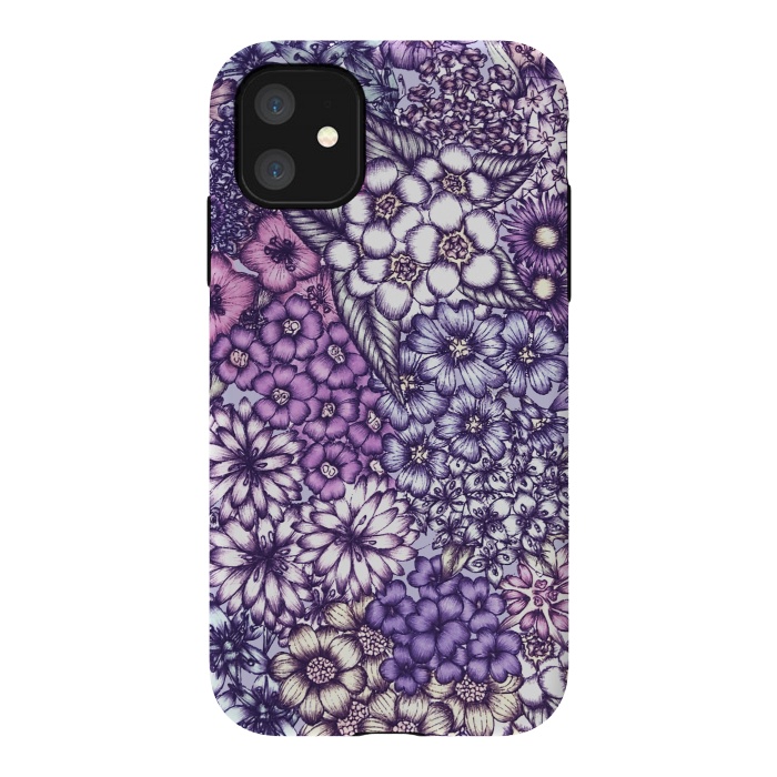 iPhone 11 StrongFit Faded Blossoms by ECMazur 