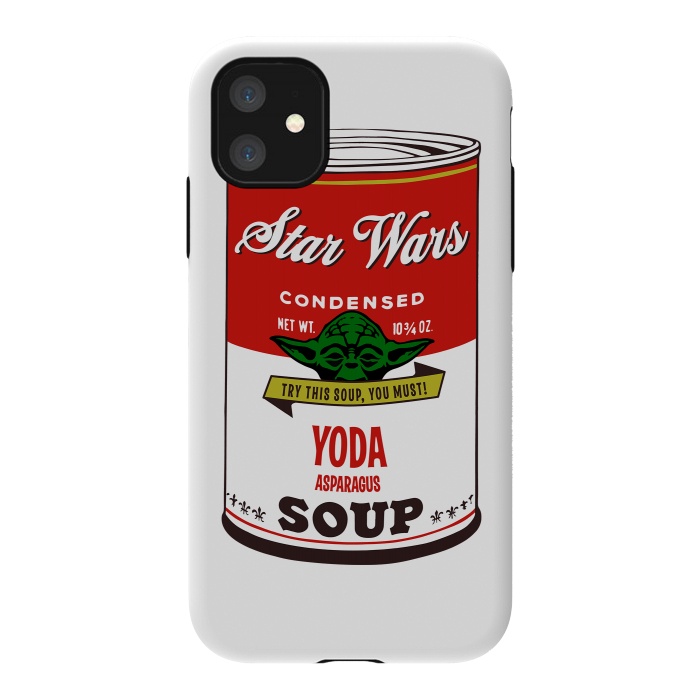 iPhone 11 StrongFit Star Wars Campbells Soup Yoda by Alisterny