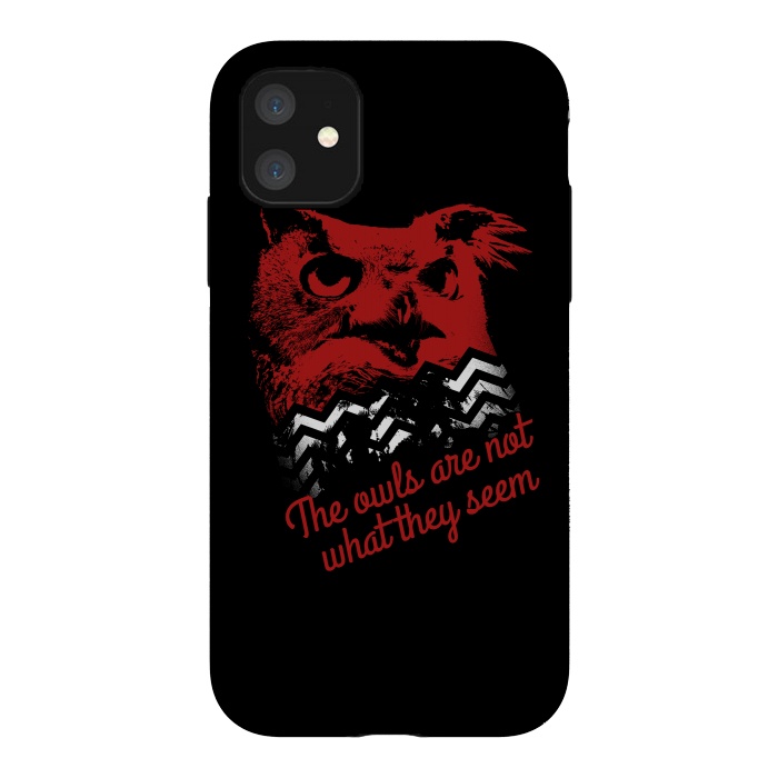 iPhone 11 StrongFit Twin Peaks The Owls Are Not What They Seem by Alisterny