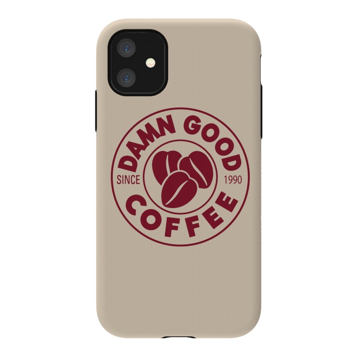 iPhone 11 StrongFit Twin Peaks Damn Good Coffee Costa by Alisterny