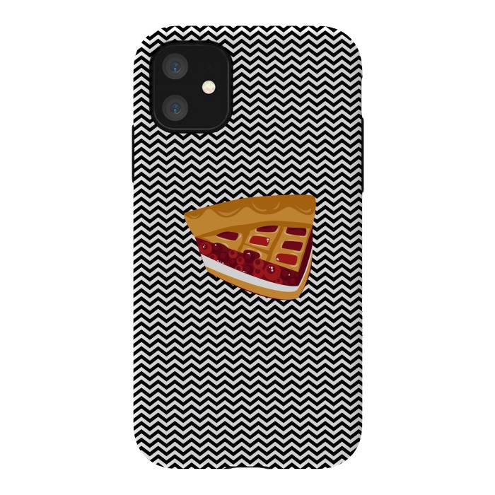 iPhone 11 StrongFit Twin Peaks Black Lodge Pie by Alisterny