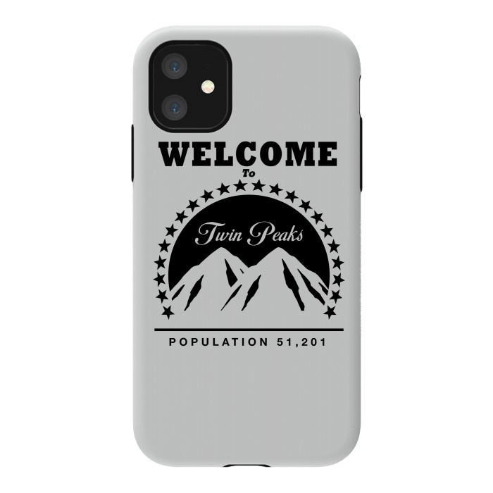 iPhone 11 StrongFit Twin Peaks Paramount Logo by Alisterny