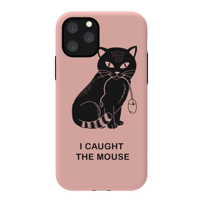 iPhone 11 Pro StrongFit I caugth the mouse rose by Coffee Man
