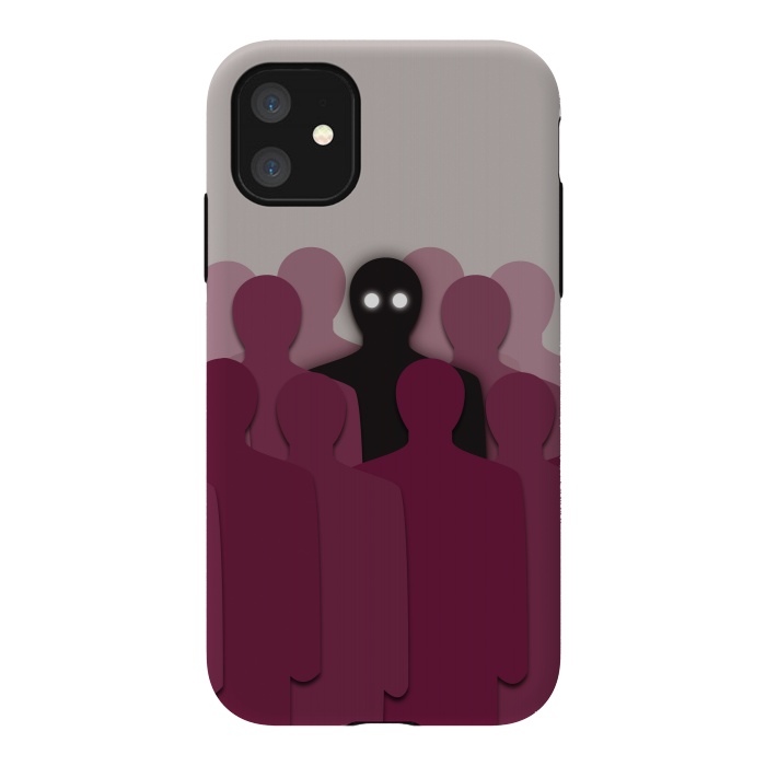 iPhone 11 StrongFit Different And Alone In Crowd by Boriana Giormova
