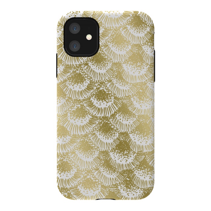 iPhone 11 StrongFit Organic Burst Gold by Caitlin Workman
