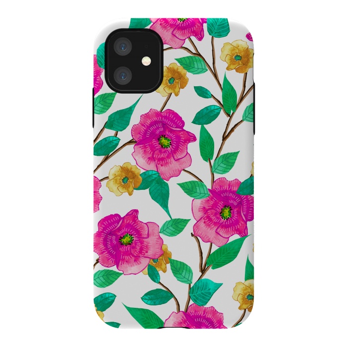 iPhone 11 StrongFit Floral Forever by Uma Prabhakar Gokhale