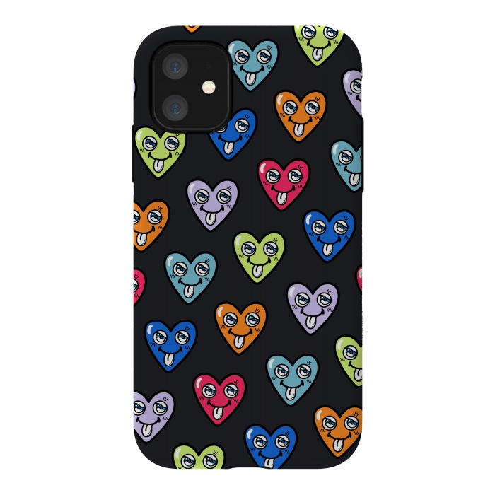 iPhone 11 StrongFit LOVE HEARTS by Michael Cheung