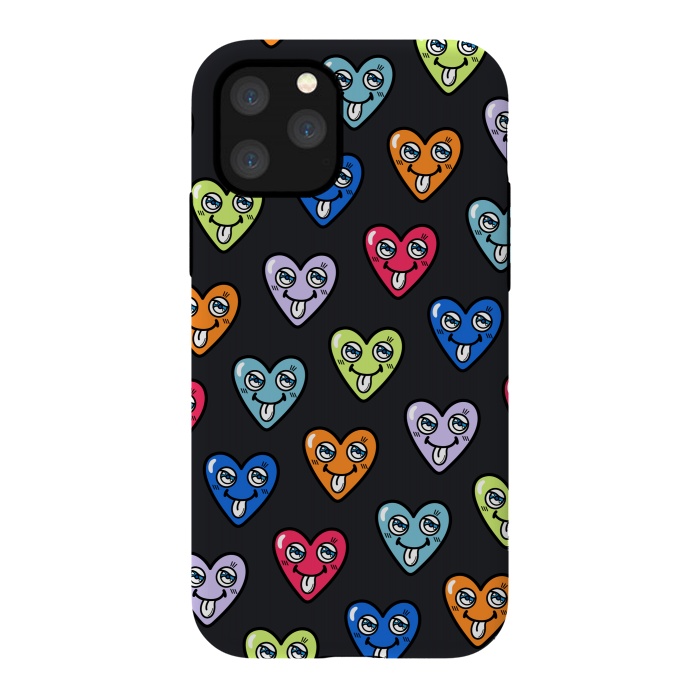 iPhone 11 Pro StrongFit LOVE HEARTS by Michael Cheung