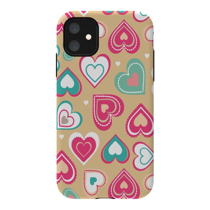 iPhone 11 StrongFit Love Hearts by Martina