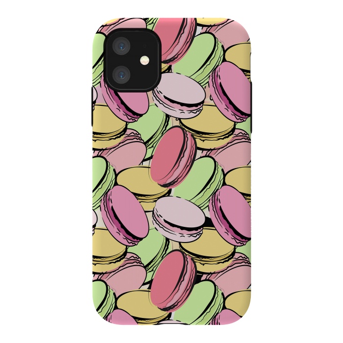 iPhone 11 StrongFit Sweet Macarons by Martina