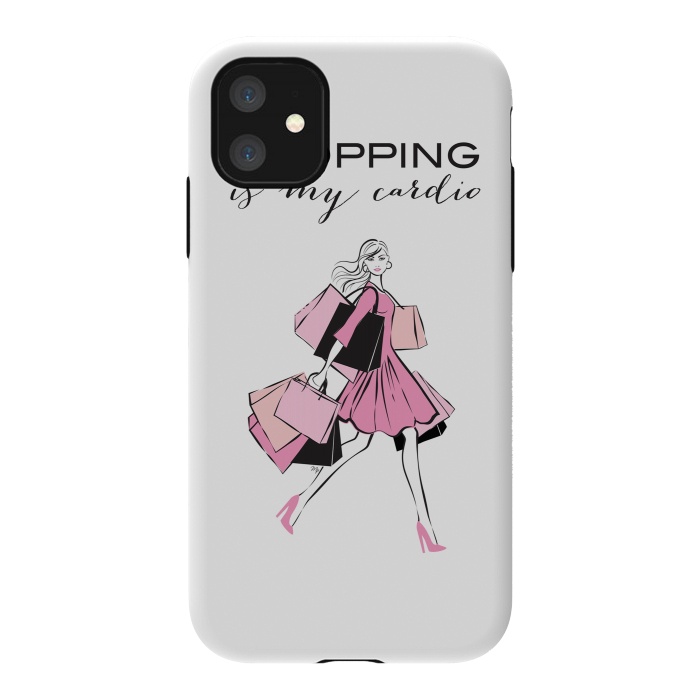 iPhone 11 StrongFit Shopping Girl by Martina
